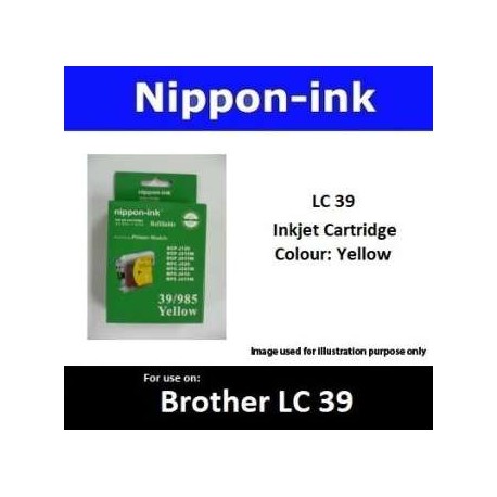 LC39 Yellow for Brother Ink Cartridge - LC39Y
