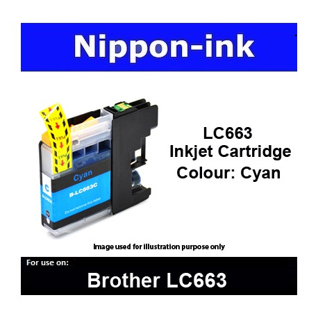 LC663 Cyan for Brother ink cartridge - LC663CY