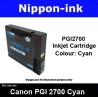 PGI2700 Cyan ( CY ) For Canon ink cartridge - MB5070 MB5170 MB5370 MB5470 iB4070  iB4170 - PGI2700CY