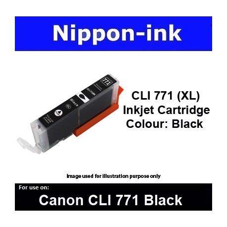 CLI770 XL Black ( BK ) for Canon ink cartridge - MG5770 MG7770 TS5070 TS8070 - CLI771BK CLI-771BK CLI 771