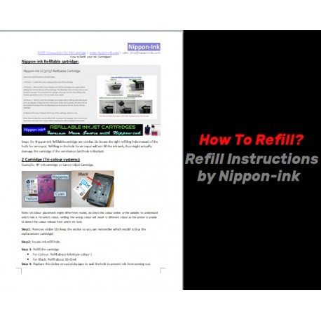 How to Refill - Refill Instructions from www.nippon-ink.com