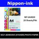 NP-SA4020 A4 Glossy Self Adhesive ( Sticker ) Photo 125GSM Inkjet Paper 20 pcs