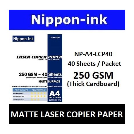 A4 250GSM ( Thick ) Laser Copier Paper 40 pcs