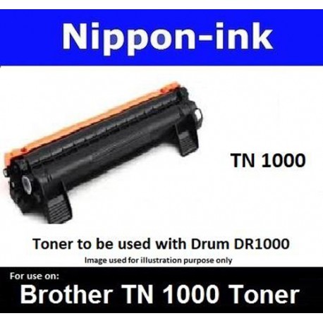 TN 1000 Black For Brother laser toner TN1000 Nipponink