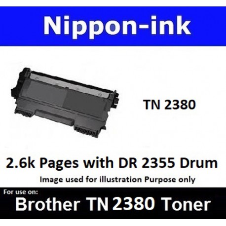 TN 2380 Black For Brother laser toner TN2380 Nipponink
