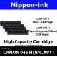 Cartridge 045H For Canon laser toner Cartridge045H Nipponink ( Colour Selection Black Cyan Magenta Yellow )