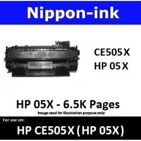 For HP 05 X ( CE 505X ) Black laser Toner Nipponink 05X ( CE505X )