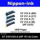 For HP 131 A ( CF 210A 211A 212A 213A ) laser Toner Nipponink 131A ( CF210A CF211A CF212A CF213A )( Black Cyan Magenta Yellow )