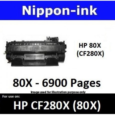 For HP 80 X ( CF 280X ) Black laser Toner Nipponink 80X ( CF280X )